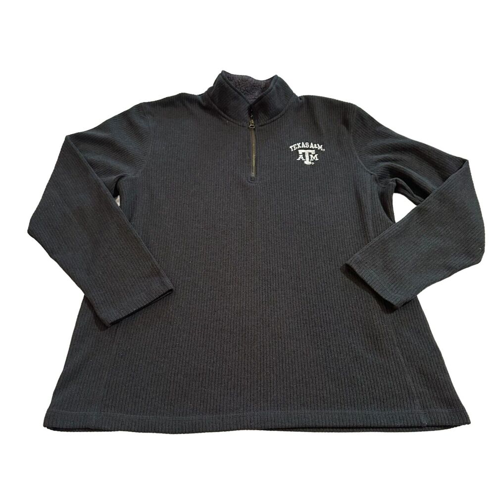 Champion Texas A&M University Sweatshirt Womens‎ XL Gray 1/4 Zip Pullover Aggies